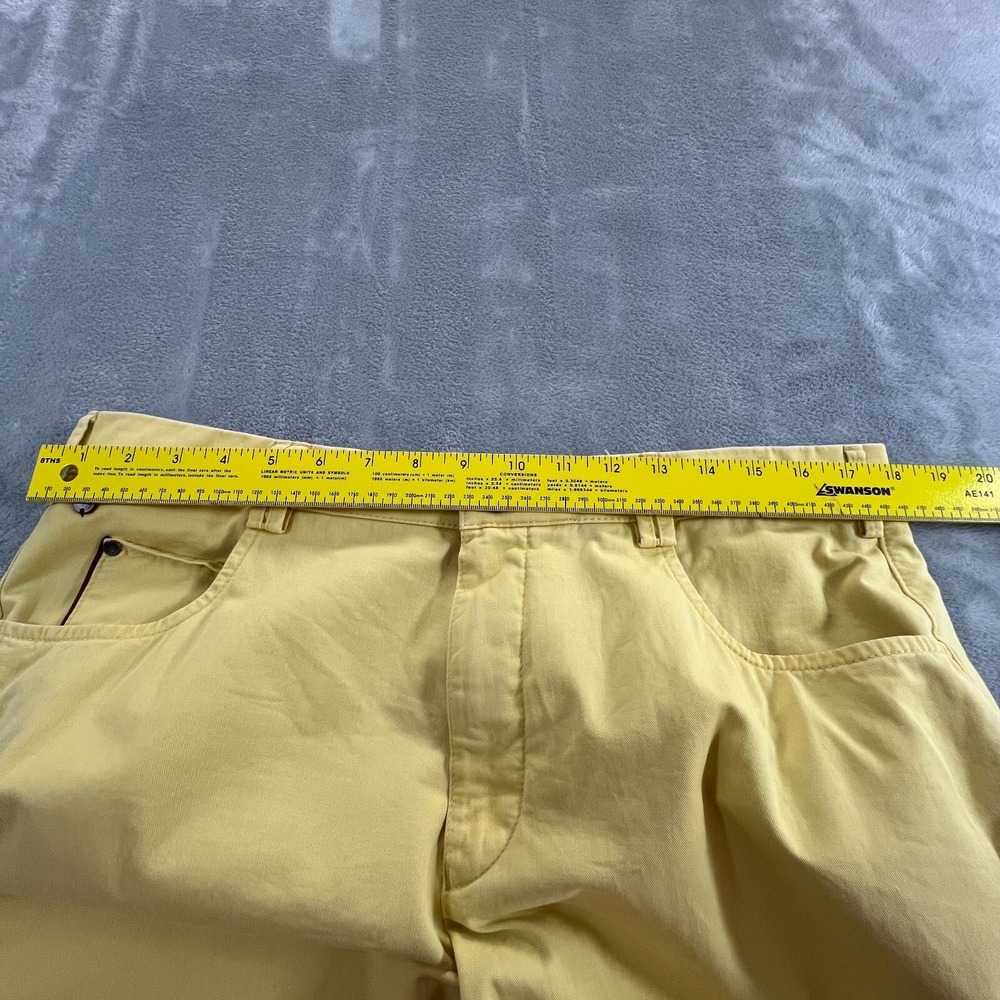 Meyer Diego Mens Yellow Chino Pants 52 W36 L30 Cotton Stretch Summer EU Resort - Picture 8 of 13